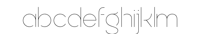 QuostigeFlatted-Thin Font LOWERCASE