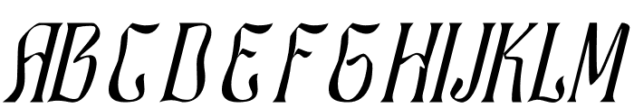 RAGHLICK Italic Font UPPERCASE