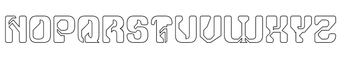 REALISTIC OPTION-Hollow Font UPPERCASE