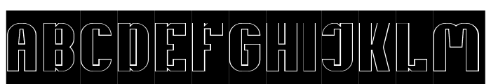 REALITY-Hollow-Inverse Font UPPERCASE
