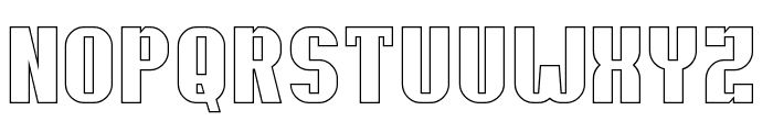 REALITY-Hollow Font UPPERCASE