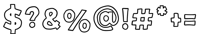 RECKFIELD-LINE Font OTHER CHARS