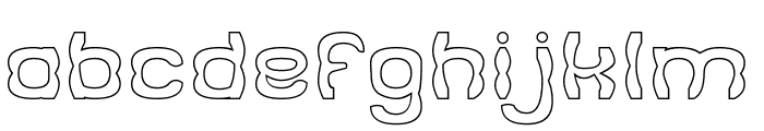 RED KING CRAB-Hollow Font LOWERCASE