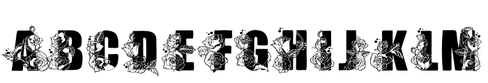 RED ROSE Font LOWERCASE