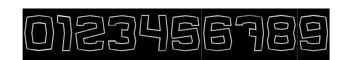 REGGAE BASS-Hollow-Inverse Font OTHER CHARS