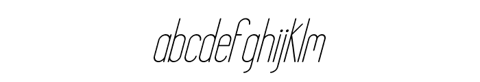 RENITA Italic Font LOWERCASE