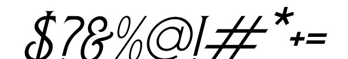 REQUEMA Italic Font OTHER CHARS