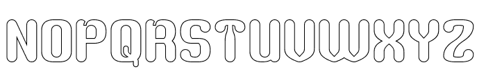 RETRO CHARACTERS-Hollow Font UPPERCASE