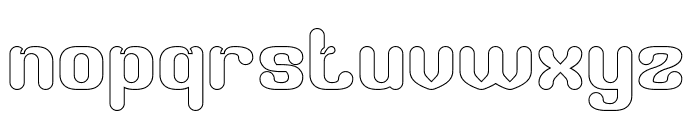 RETRO CHARACTERS-Hollow Font LOWERCASE