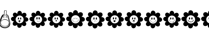 RETRO DAISY SYMBOL Regular Font UPPERCASE