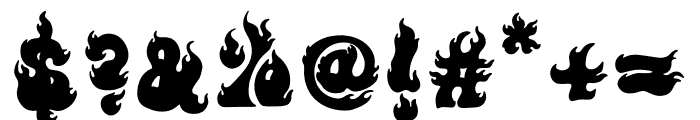 RETRO FIRE Font OTHER CHARS