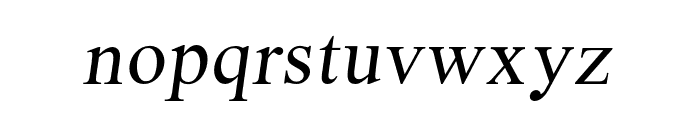 REULEEItalic-Regular Font LOWERCASE