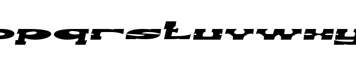 REVOLVER GUN Bold Italic Font LOWERCASE