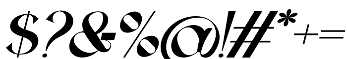 RHOSAL Italic Font OTHER CHARS