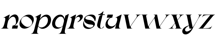 RHOSAL Italic Font LOWERCASE