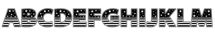 RM Fourth July Black Font UPPERCASE