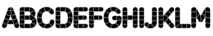 RM Jigsaw Puz Color Font UPPERCASE
