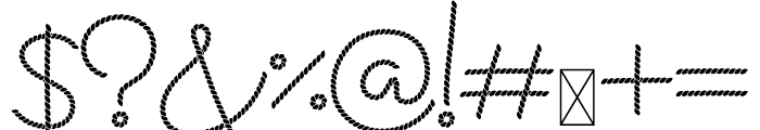 RM Rope Cowgirl Bold Font OTHER CHARS