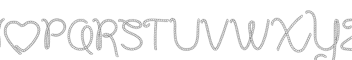 RM Rope Cowgirl Font UPPERCASE