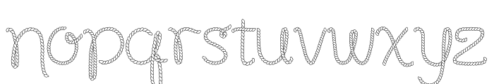 RM Rope Cowgirl Font LOWERCASE