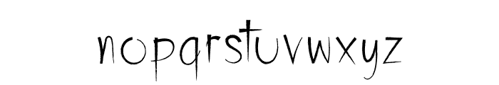 RM Sharp Brush Font LOWERCASE