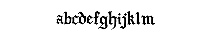 RO WobblyGothic Font LOWERCASE
