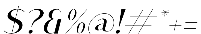 ROBIMA MERTTHA SANS SERIF Italic Font OTHER CHARS