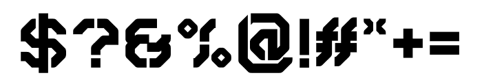ROBMAX-36 Stencil Font OTHER CHARS