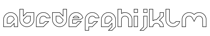 ROBOCOP-Hollow Font LOWERCASE