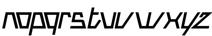 ROBOTIC Bold Italic Font LOWERCASE