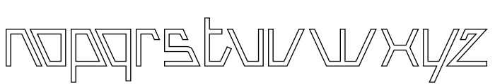 ROBOTIC-Hollow Font LOWERCASE