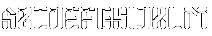 ROBOTIC SPACECRAFT-Hollow Font UPPERCASE