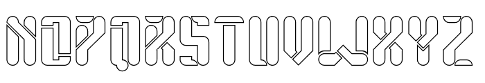 ROBOTIC SPACECRAFT-Hollow Font UPPERCASE