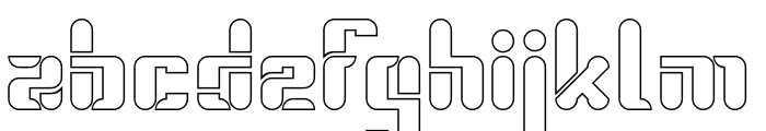 ROBOTIC SPACECRAFT-Hollow Font LOWERCASE