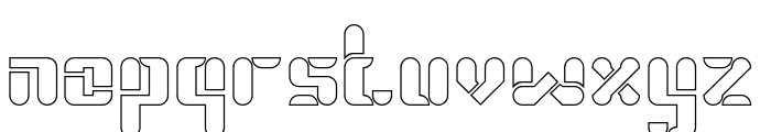 ROBOTIC SPACECRAFT-Hollow Font LOWERCASE