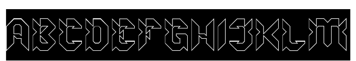 ROBOTIC SYSTEM-Hollow-Inverse Font UPPERCASE