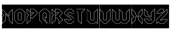 ROBOTIC SYSTEM-Hollow-Inverse Font UPPERCASE