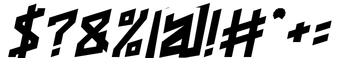 ROCK ALTERNATIVE Bold Italic Font OTHER CHARS