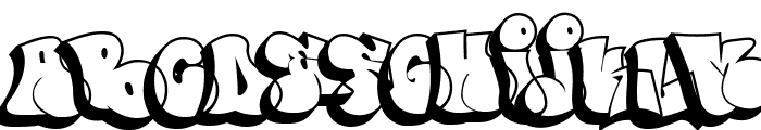 ROKET MONSTER - Shadow Font UPPERCASE