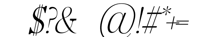 ROSIE ITALIC Font OTHER CHARS