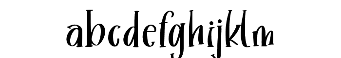 ROSTED CHARM Regular Font LOWERCASE