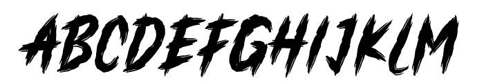 RUSTY ATTACK Font LOWERCASE