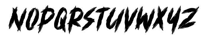 RUSTY ATTACK Font LOWERCASE