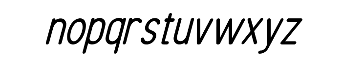 RUTHERFORD ITALIC 4 Font LOWERCASE