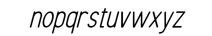 RUTHERFORD ITALIC 5 Font LOWERCASE