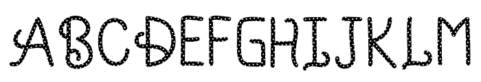 RabbioSwash-dotted Font UPPERCASE