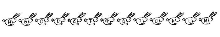 Rabbit Decorative Font LOWERCASE