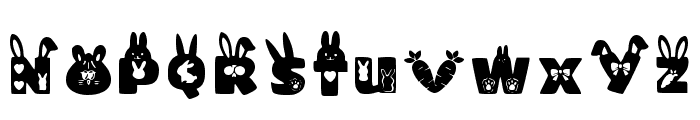 Rabbit Font Regular Font UPPERCASE