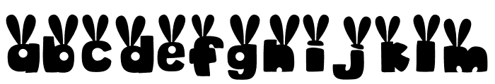 Rabbit Night Rabbit Ears Font LOWERCASE