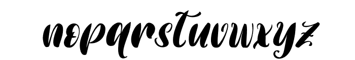 Rabbit Warm Italic Font LOWERCASE